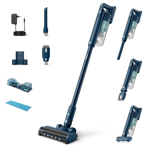 Philips Cordless Vacuum Stick 5000 Series - Digital Motor PowerCyclone 10 60 min Runtime LED Nozzle Aqua Module Sage - XC5041/61