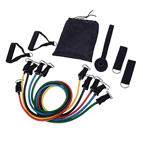 Autobestown Resistance Bands Set, 11Pcs Exercise Bands, Fitness Resistance Tube Band Yoga Gym