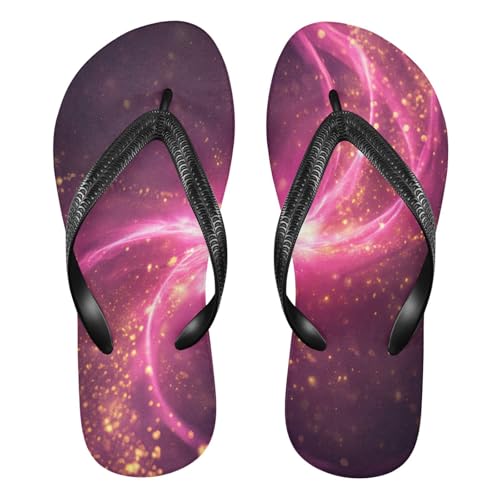 STAYTOP Golden Sparkles Vortex Flip Flops Sandals of Men's & Women's,Sandals Beach Slippers Shower Slides