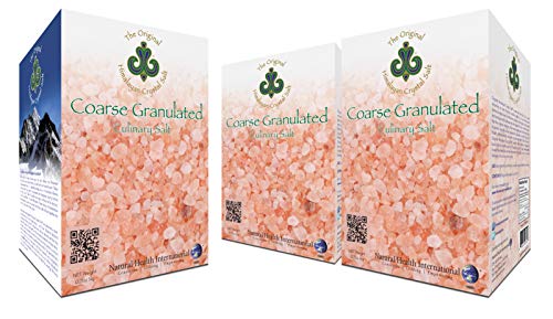 Original Himalayan Crystal Salt - Coarse Granulated - Culinary Salt for Healthy Cooking - Mineral Rich Salt with Great Flavor (3 Pack)