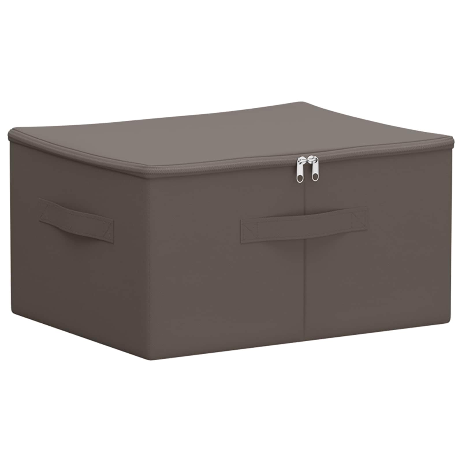 vidaXL Storage Box 24 pcs Non-woven fabric 43 x 34 x 23 cm 33.6 L Grey