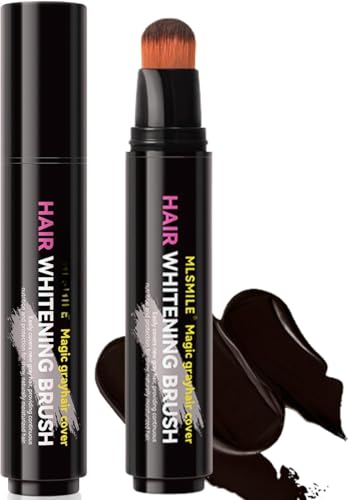 LBOYLOVE Root Touch-Up Stick - Hair Root Colour Touch Up - Grey Hair Cover Up - Semi-Permanent Hair Dye Temporary Brush - Waterproof Long Lasting Grey Hair Coverage Beard (Brown)