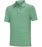 Willit Boys' Polo Shirt Striped Youth Kids Golf Shirts Quick Dry Athletic School Golf Polos Short...
