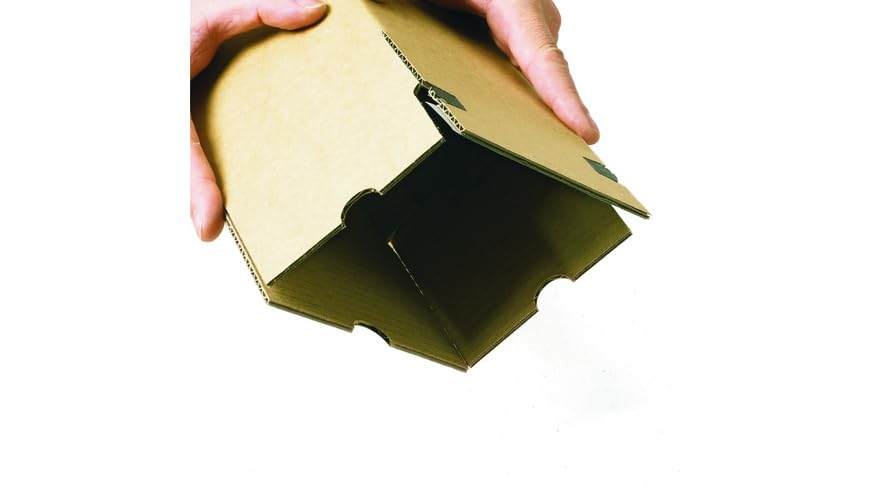 20x Versandhülse LongBox Posterkarton eckig 890 x 150 x 150 mm A0 Selbstklebestreifen Braun