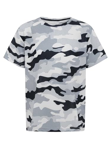 Kids Boys Athletic T-Shirts Basketball Running Quick Dry Shirt Casual Camouflage T-Shirts3