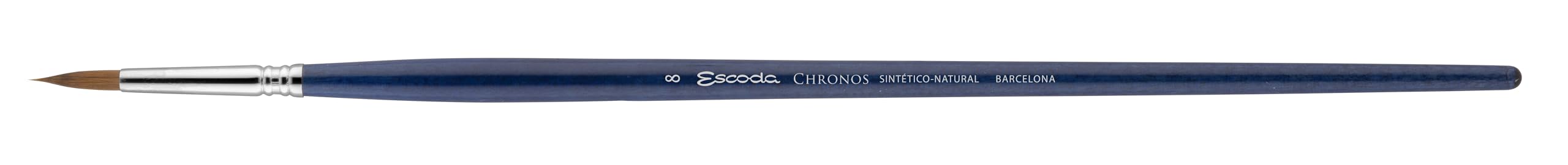 Escoda | Aceite y acrílico | Juego de la serie Chronos | Tamaño 6,8,12,1/2 | 4 pinceles | Sintético-natural (90% sintético - 10% sable roja) | Toray-Mix (90% Toray dorado - 10% Sable roja) | Punta
