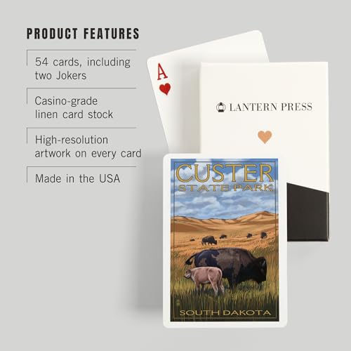 Baraja de Poker Custer Park, 52 cartas para adultos miniatura 3