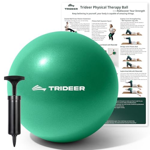 Image of Trideer Exercise Ball for Physical Therapy, 9 Inch Pilates Ball