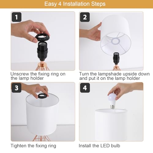 Sheenkarion BKA-2023-04-MG Rose Gold Touch Control Small Table Lamp,Dimmable Bedroom Bedside Nightstand Lamp thumb #6