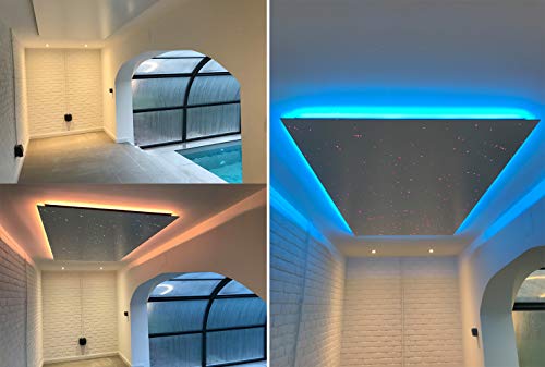 Image of AZIMOM Bluetooth /RF Control 6W Car Use Sound Activated Fiber Optic Light Box Engine Music Sensor Mode RGBW Starlight Engine Driver for Car Indoor Star Lighting Decoration