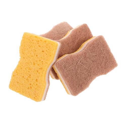 ULDIGI Dish Sponges 4pcs Set Dishwasher Safe Natural Cellulose Kitchen Washcloths Dish Cleaning Supplies