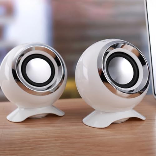 Altavoces PC USB Homoyoyo compactos con control de volumen para teléfono 5
