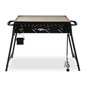 Csgdl0590 the highland 4 burner portable griddle large black  urban country home decor