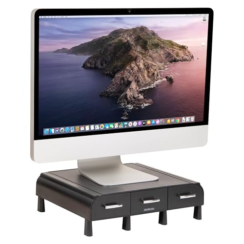Ya en manzanajugosa.com: Mind Reader ´ Perch´ PC Laptop Imac Monitor de pie y organizador de escritorio