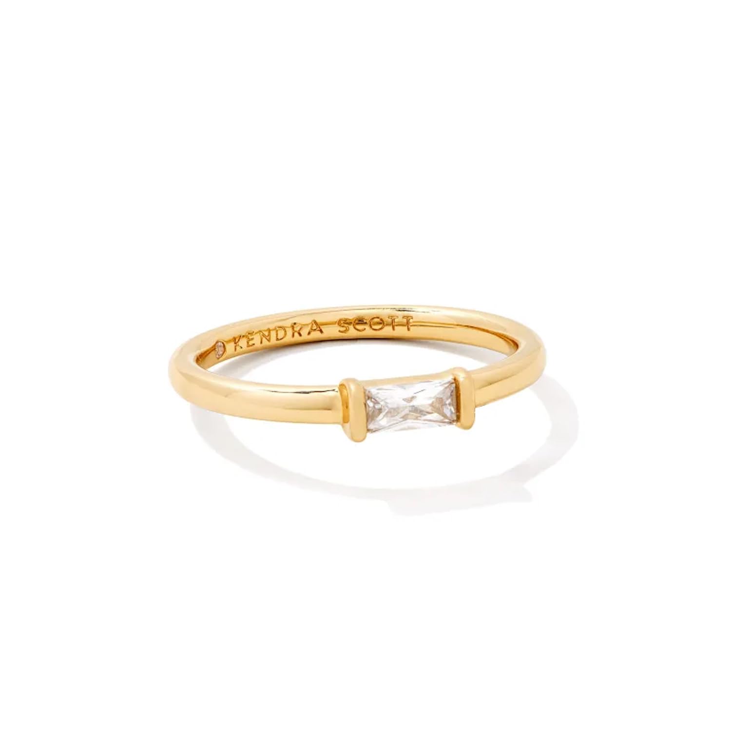 Kendra Scott Juliette Band Ring in White Crystal Fashion Jewelry for Women
