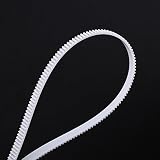 10 M ceinture synchrone sans bruit accessoire d'imprimante 3D blanc courroie de distribution ouverte noyau en acier pour la transmission de petites machines de précision
