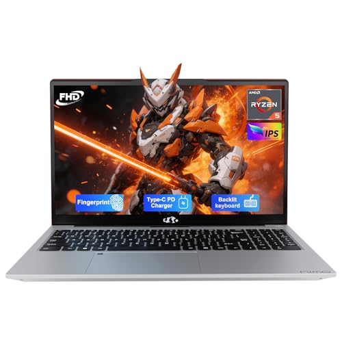 Image of NIMO 15.6'' IPS FHD-Laptop, 32GB RAM 1TB SSD AMD Ryzen 5(Beat i5-1135G7, 4 Cores Up to 3.7GHz) Student Computer with 2 Years Warranty, 65W Type-C, Fingerprint, Backlit Keyboard, 180Viewing
