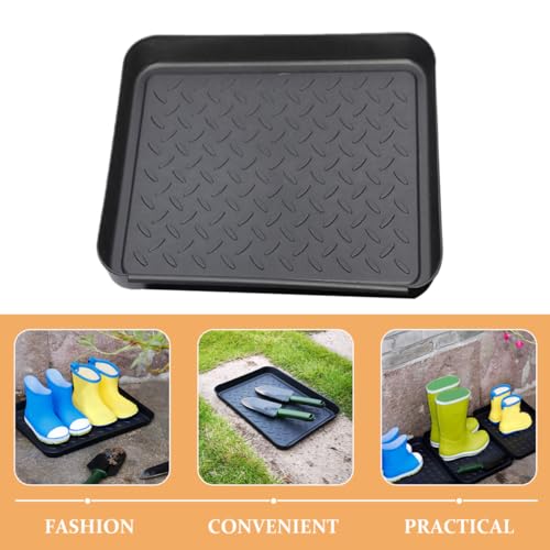 Plateaux à chaussures noir SEWACC x3 en plastique multi-usages