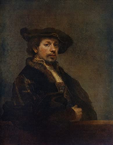 Toile Rembrandt van Rijn Autoportrait à l'âge poster 58 x 90 cm haute définition