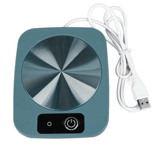 Coffee Warmer Smart Constant Temperature USB Powered Portable Mug Warmer for Office Travel Home (Green)