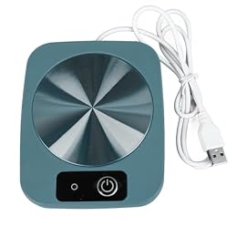 Coffee Mug Warmer, 55℃ Smart Constant Temperature Coaster USB Powered Milk Cup Heater Pad for Home Kitchen Office Desk, Smart Electric Beverage Warmer for Coffee, Tea, Milk (Green)
