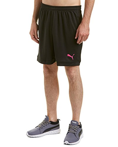 Short PUMA It Evotrg noir et jaune S pour entraînement de foot