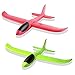 2 Stück 12.5in Schaum Segelflugzeug für Kinder Jungen Mädchen, Handwerfendes Modell Schaum Flugzeug Outdoor Sport Spiel Spielzeug Geburtstagsgeschenk (Zufällige Farbe)