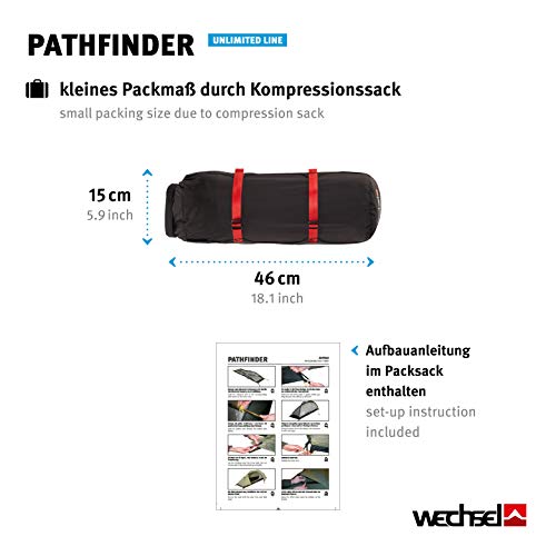 Wechsel Trekkingzelt Pathfinder 1 Personen Geodät Camping Fahrrad Zelt 2,3kg – Bild 5