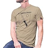 17 InfDiv Infanterie Division Abzeichen Wappen Bajonett Nürnberg T Shirt #27796, Größe:S, Farbe:Sand