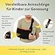 BraceUP Armschlinge Kinder – Verstellbare Armschlaufe für Jungen und Mädchen (110–150 cm), Komfort bei Verletzungen, geeignet für linken oder rechten Arm, leicht anzulegen