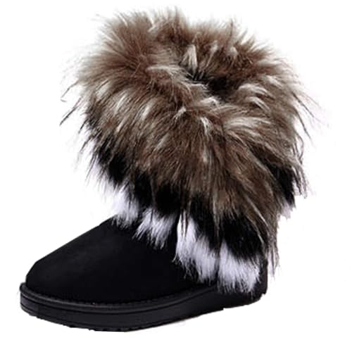 ticticlily Damen Winter Stiefel Stiefeletten Warm Gefüttert...