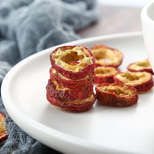 Hawthorn Fruit Tea (山楂果茶) – Sun-Dried Berry Slices, 10.6oz (300g) – Natural Herbal Tea for Digestion & Heart Health - Image 3