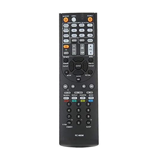 Tosuny fjärrkontrollset RC-865M för Onkyo AV-mottagare TX-NR525 TXNR525 HT-R391 TX-NR315 RC-866M TX-NR737