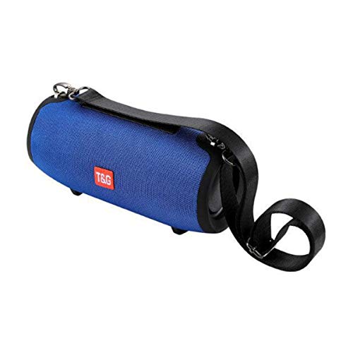 Preisvergleich Produktbild HaiQianXin Lautsprecher Bluetooth Tragbare spritzwassergeschützte USB-Wifi-Lautsprecher Drahtloser Strand Hi-Fi-SD-Karte im Freien, USB, AUX-Zylinder-Lautsprecher (Color : Blau)