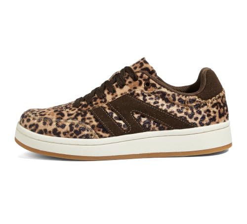 Image of LUCKY STEP Women Retro Gum Sole Fashion Sneakers