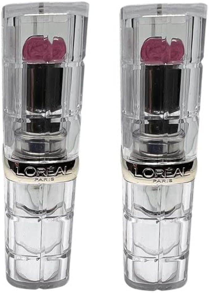 L'Oreal Paris Pack of 2 Colour Riche Shine Lipstick, Gleaming Plum # 928
