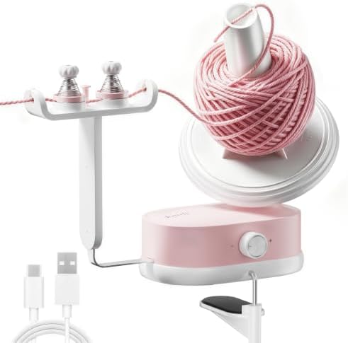 knitly Electric Yarn Winder, Large Capacity Automatic Yarn Ball Winder