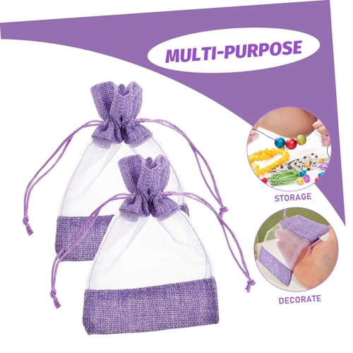 Bolsas de Saco Lavanda 10 Piezas Cierre de Cordón miniatura 7