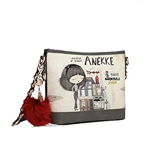 Anekke originele schoudertas in grijs