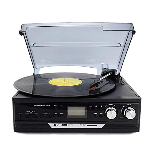 Tourne-disque rétro moderne en vinyle phonographe antique gramophone vieux ruban audio radio U multifonction - Les Beatles, Paul McCartney, John Lennon, RIngo Starr, George Harrison Tourne-disque rétro moderne en vinyle phonographe antique gramophone vieux ruban audio radio U multifonction