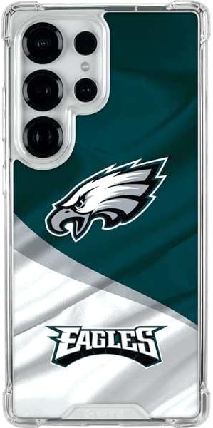 Skinit Clear Phone Case Compatible with Galaxy S25 Ultra - Officially Licensed NFL Philadelphia Eagles Super Bowl LIX Champions Design