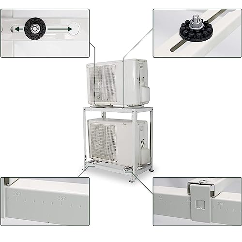 Wspornik klimatyzatora Wspornik skraplacza Bez wiertarki Uchwyt podtrzymujący klimatyzator Wspornik nośny 204 kg Nośność dla systemów pomp ciepła Mini Split Air Conditioner. Łatwy w instalacji