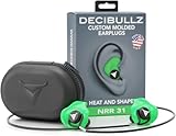 Decibullz Custom Molded Earplugs Pro Pack (Green) Bundle