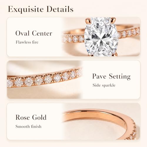 Axylena Engagement Ring for Women 4.5ct Radiant/Oval Cut Cubic Zirconia 18K Gold Plated (Yellow/White/Rose) Wedding,Travel, Anniversary,Daily,Promise Ring for women Sizes 6-10 - image 4