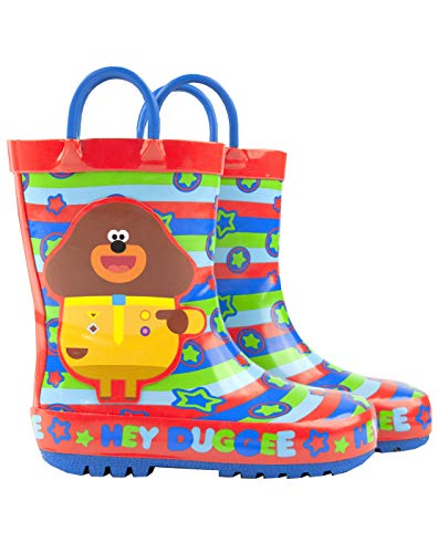 Multicoloured Waterproof Boots with Handles | Duggee & All-Over Icon Print | Outdoor Play Footwear for Younger Boys | Rainy Weather Essentials Merchandise2