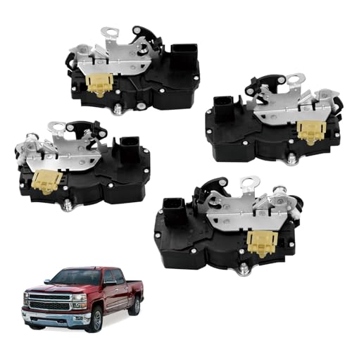 Image of Door Latch Lock Actuator Motor Compatible with Chevy Suburban Tahoe Avalanche Silverado GMC Sierra Yukon Cadillac Escalade 2007-2009 4pcs Latch Lock Kit Replaces 931-303 931-304 931-108 931-109