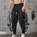 DGHM-JLMY Men's Loose Fit Waist Hip Hop Sweatpants Casual Drawstring Tapered Pants Gym Fashion Athletic Stretch Joggers (Black,Large)