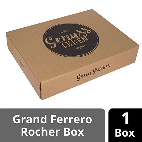 Genussleben Grand Ferrero Rocher, große Scholadenkugel inklusive 80 knusprige Pralinen mit Milchschokolade und… – Bild 2