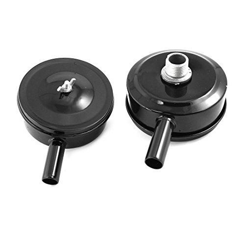 2PCS Metal 1/2PT Threaded Exhaust Filter Muffler for Air Compressor