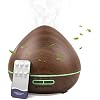 Essential Oil Diffuser for Home: 500ml Oil Diffuser 7 Colors Light Aroma Diffuser with Remote Control for Home, Office, Bedroom, Childs Room Brown